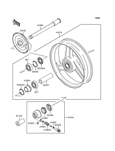 ZX1100 Переднее колесо