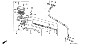 ST1100 Главный цилиндр сцепления