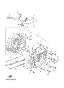 TTR90V Картер двигателя