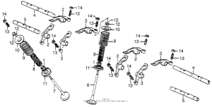 CB750 Valve + rocker arm