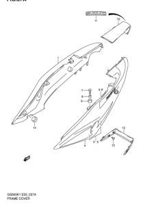 GS500 Обтекатель задний