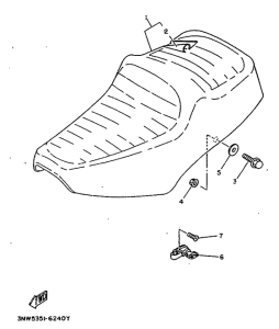 SR125 Сиденье