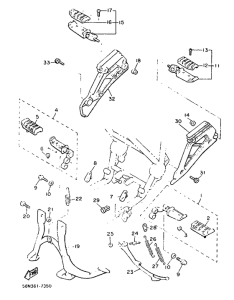 XJ900F Stand. footrest