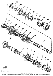 TW200AC Трансмиссия