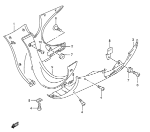 GSX750 Under cowling