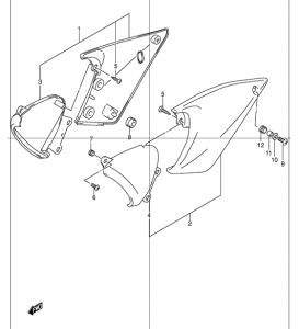 GSF1200S Обтекатель задний