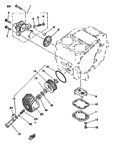 XS400 Oil pump. oil cleaner