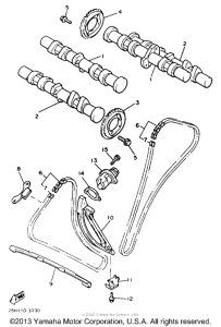 XVZ13TC Цепь механизма газораспределения