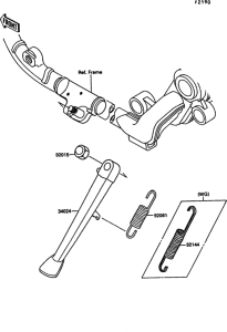VN1500 Подножка