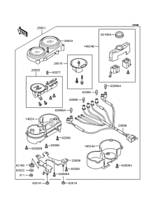 ZR400 Спидометр