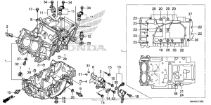 NC700X (DCT) Картер двигателя