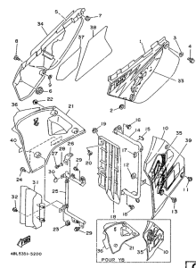 DT125E Боковые обтекатели