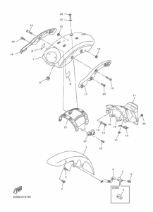 XVS950CU (ABS) フエンダ