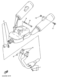 TDM850 Выхлопная система