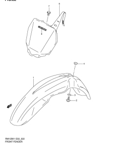 RM125 Переднее крыло