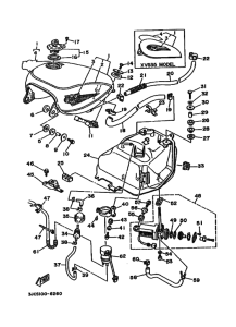 XV535S XV535SH Tank fuel