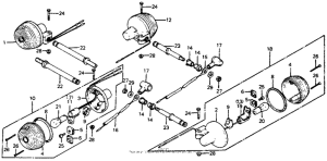 CB400 Задний фонарь
