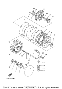 XV250T Сцепление