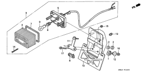 CD250 Taillight unit ass`y