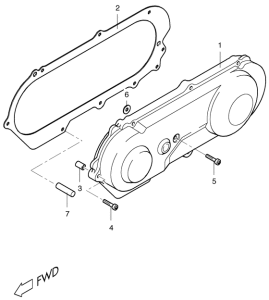 UF50 Crankcase lh cover