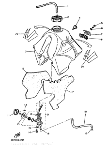 TT600S Топливный бак