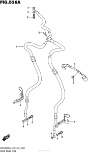 VZR1800BZ Front Brake Hose (Vzr1800Bzl5 E28)