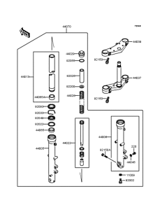 ZR750 Передняя вилка