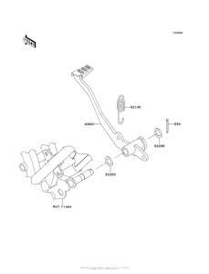 AX125 Brake Pedal (Baf)