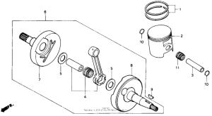 CR500R Коленвал