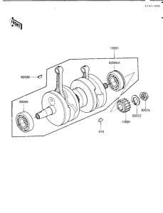 KZ1000 Вал коленчатый