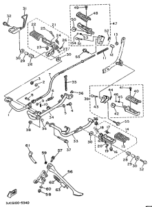 XV500 Stand. footrest