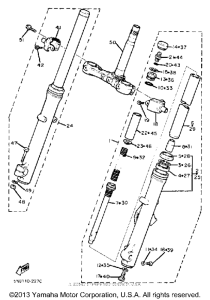 XJ650J Передняя вилка