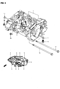 RMX50 Картер двигателя