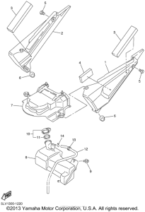 FZS1000N Боковые обтекатели