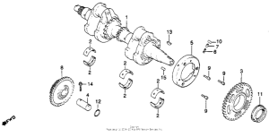 CM400 Коленвал