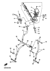 BT1100 Передний тормозной цилиндр