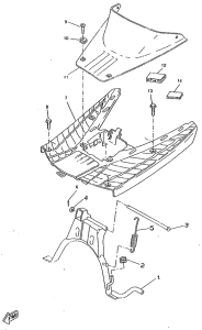 CW50RSP Stand. footrest