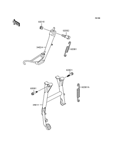 ZX900 Подножка