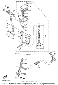 XVZ13DDC Задний торм цилиндр