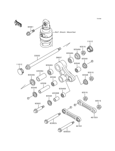 KL650 Задняя подвеска