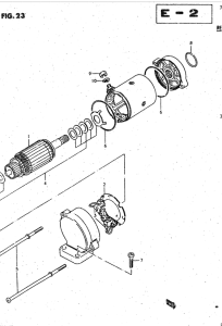 GSX750 Стартерный мотор