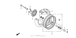NSR50R Переднее колесо