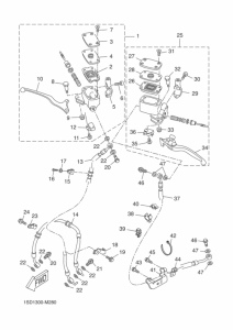 YP400R Передний тормозной цилиндр