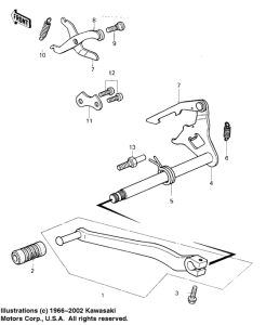 KDX80 Переключатель передач
