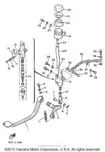 XJ900RK Задний торм цилиндр
