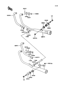 ZX400 Глушитель