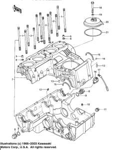 KZ650 Crankcase / breather cover