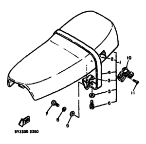 XT550 Сиденье