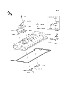 ER650 Крышка головки цилиндров