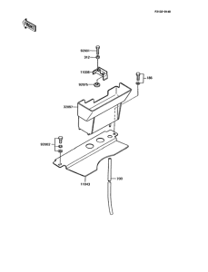 AR125 Короб для АКБ